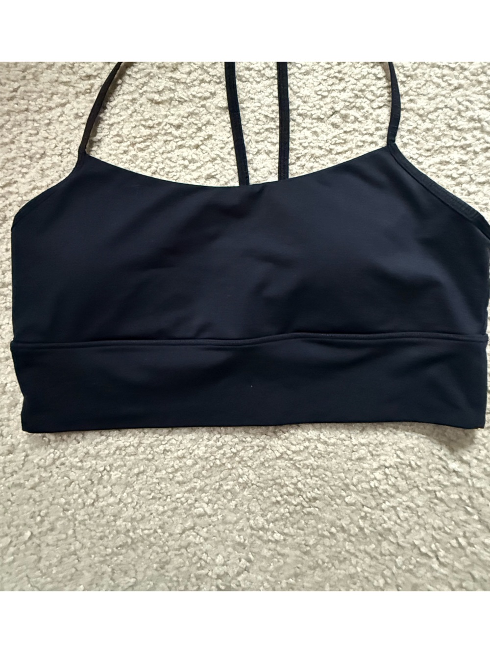 GAP GapFit Racerback Sports Bra Size M Black Padded Longline